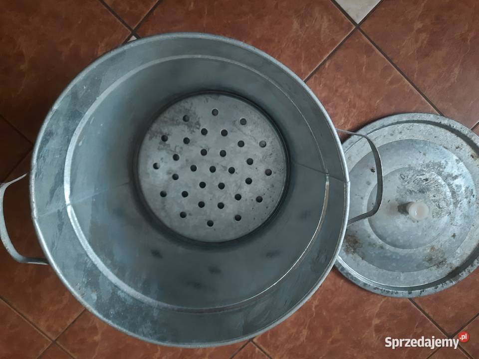 Ocynkowany kocioł kuchenny duży gar do gotowania Morąg