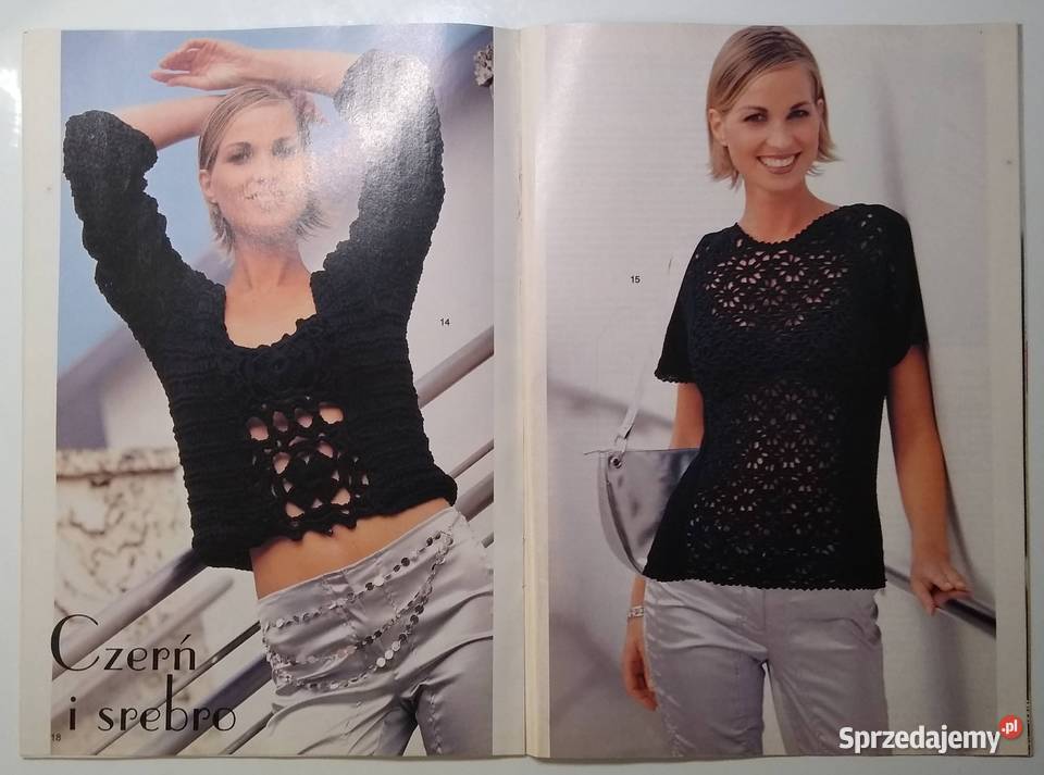 Dama w swetrze 82004 szydełko druty pomorskie Gdańsk