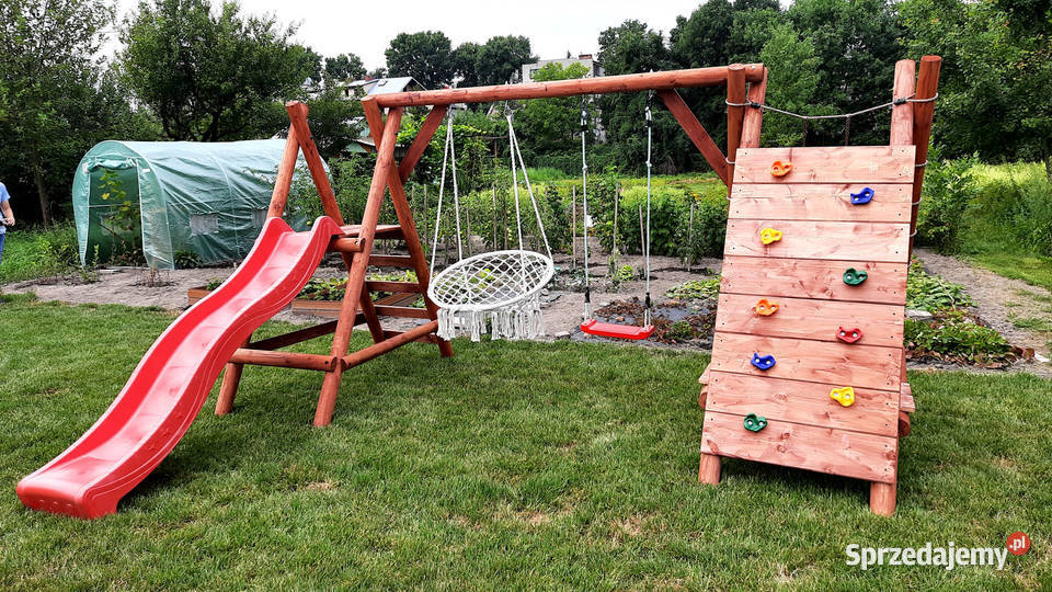 Plac Zabaw do Ogrodu SMERF DUŻA Ścianka Zabawki ogrodowe Olsztyn
