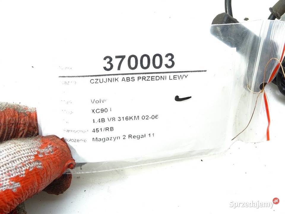 CZUJNIK ABS PRZEDNI LEWY VOLVO XC90 I 0215 sprzedam