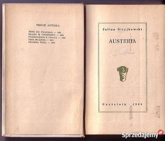 9220 AUSTERIA JULIAN STRYJKOWSKI Czyrna sprzedam