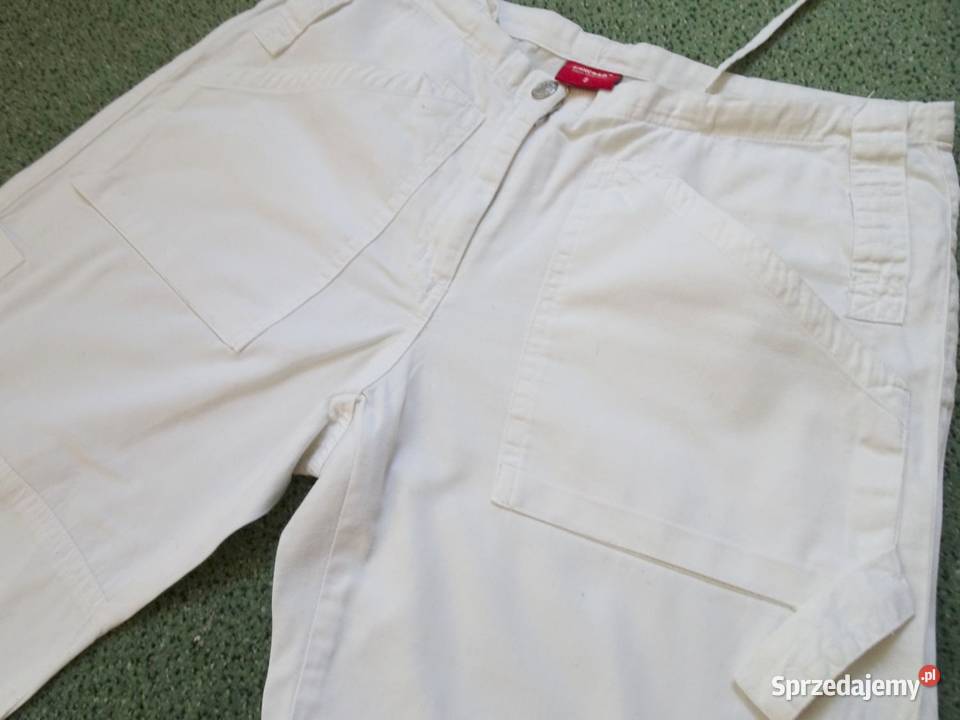 Białe spodnie bojówki cargo SANCTED 36 38 Nowy Sącz
