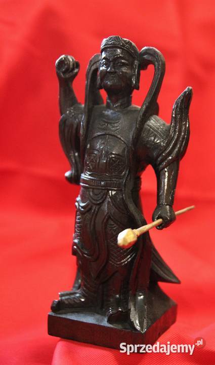 Wojownik Drewniana rzeźba Figura dalekowschodnia Sokółka