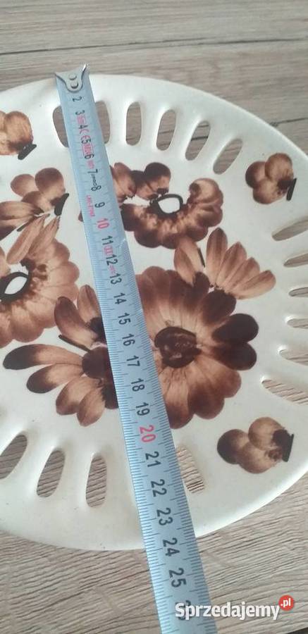 Talerz ozdobny fajans prl sprzedam