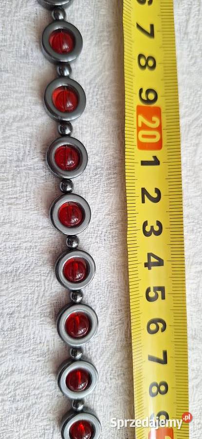 naszyjnik dwukolorowy kolczyki 21 Ozdoby dolnośląskie