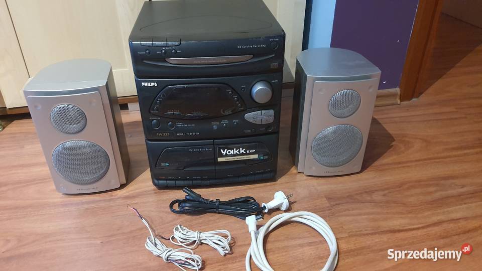 Wieża Philips FW335 z głośnikami Wharfedale Lublin sprzedam