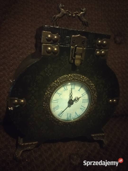 Stary zegar stojący w drewnianym pudełku Olsztyn