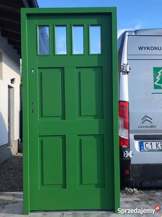 drzwi Zewnętrzne drewniane W STYLU ANGIELSKIM Drewno Grzybno