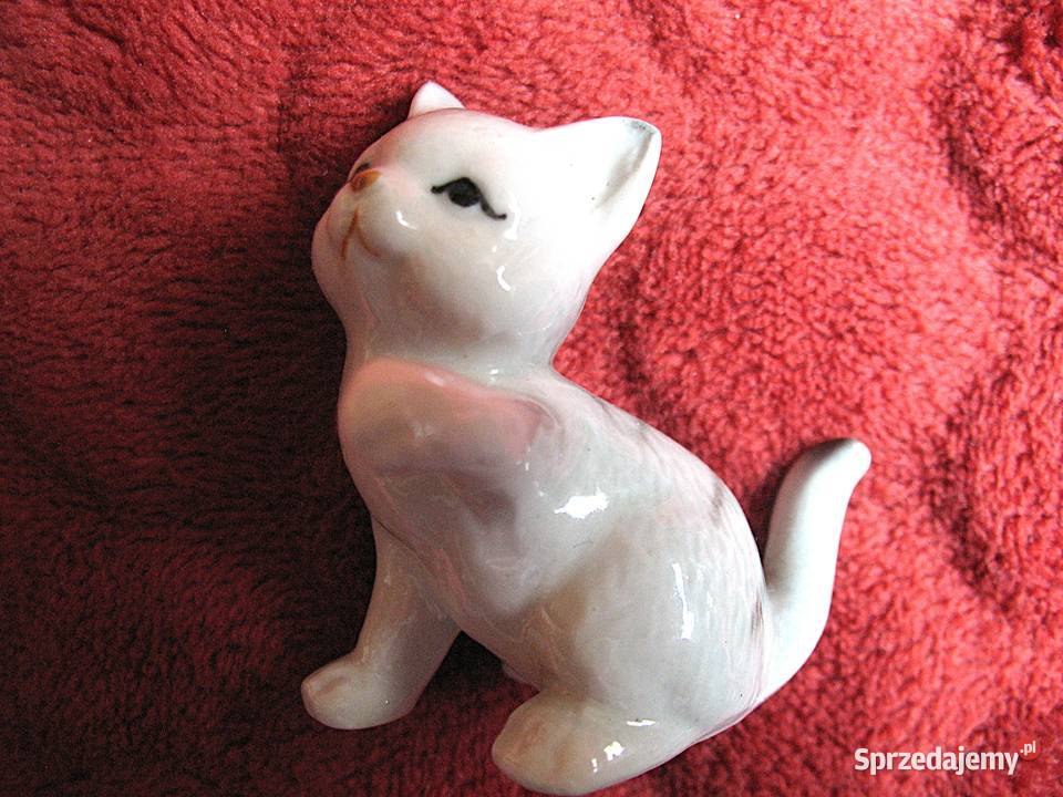 Kot szary pręgowany kotek porcelana 55 x 55 x 4 Siedlce