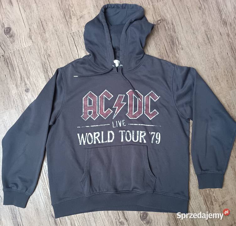Bluza z kapturem acdc live world tour 1979 hm Rozmiar L Zbylitowska Góra