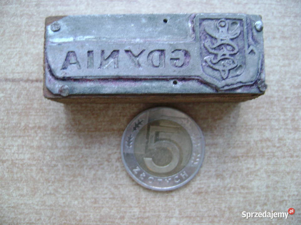 Starocie z PRL Militaria Przedwojenna matryca Gdynia
