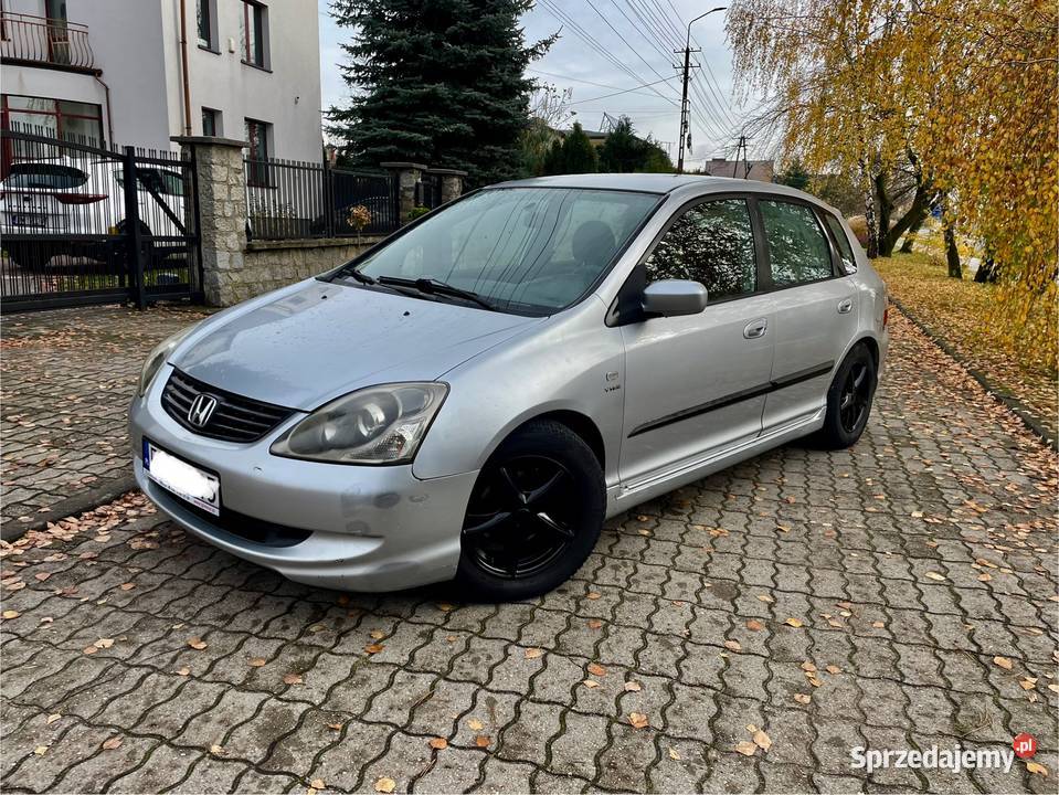ŚlicznaZadbanaHondaCivicVII2005rLift14Benz lakier metallic łódzkie Zduńska Wola