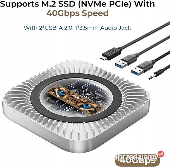 Stacja Dokująca Hub M4M4 Pro Mac Mini 2X USBA