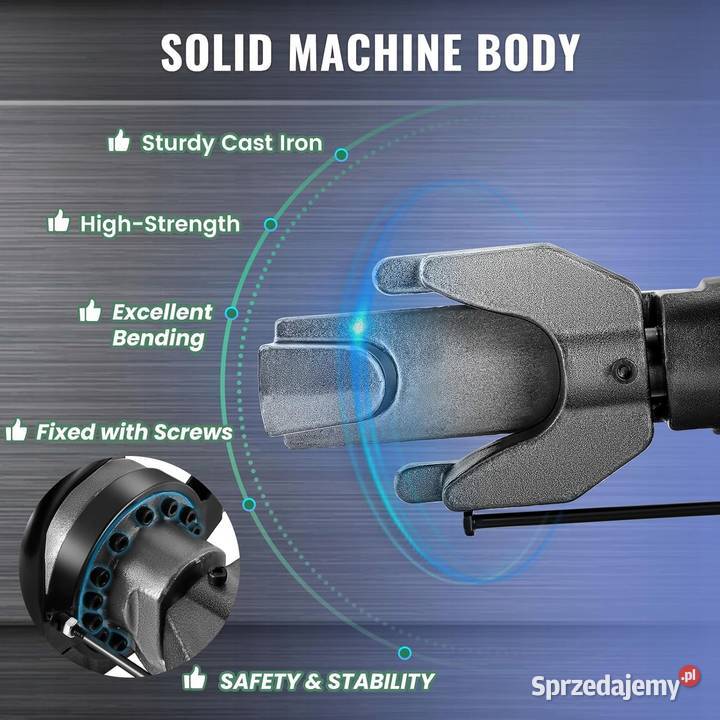 Giętarka Do Prętów 900W Hydrauliczna elektryczna Elektronika Myszyniec