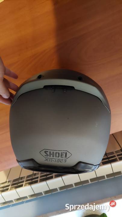 Kask motocyklowy Shoei XR1000 srebrny pokrowiec Brwinów