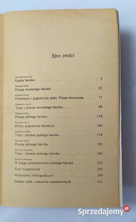 LITERATURA BAROKU Czesław Hernas Hajnówka