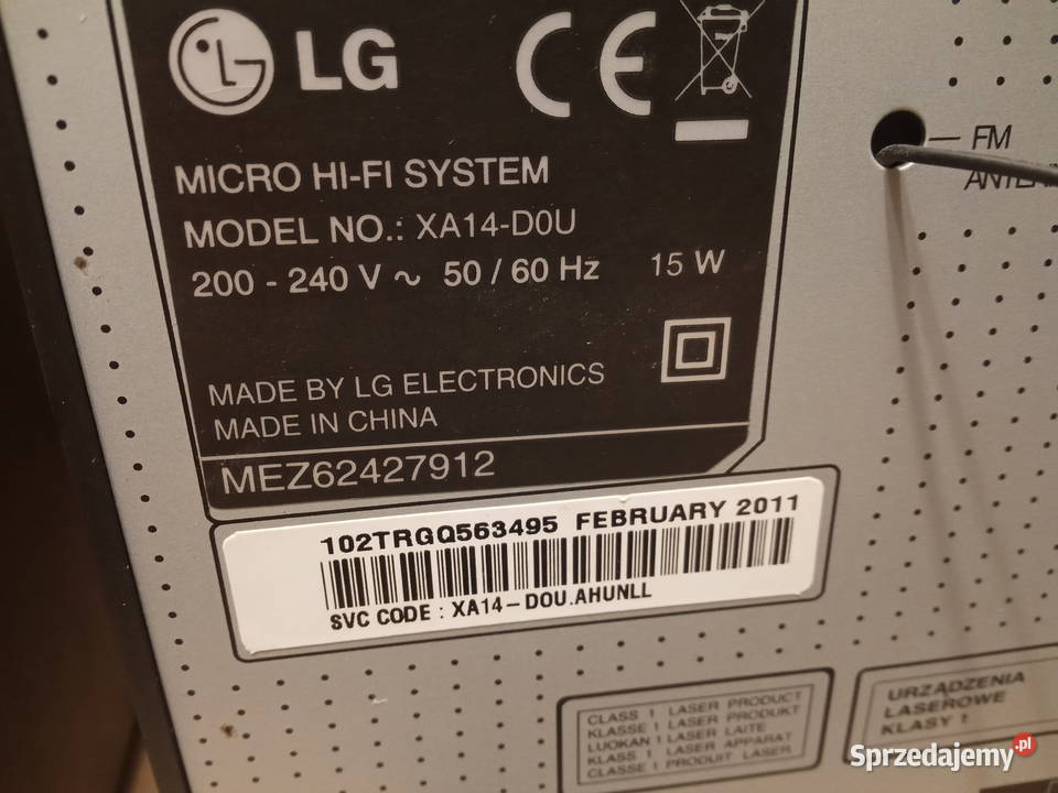 LG XAS14F Mini wieża wielkopolskie Poznań