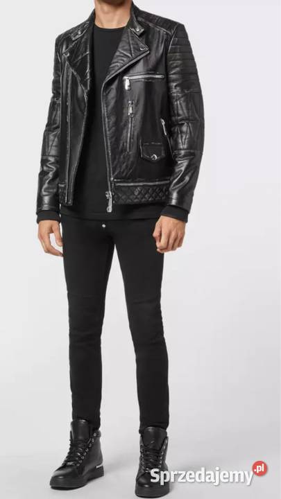 Kurtka skórzana Philipp Plein XXL nowa