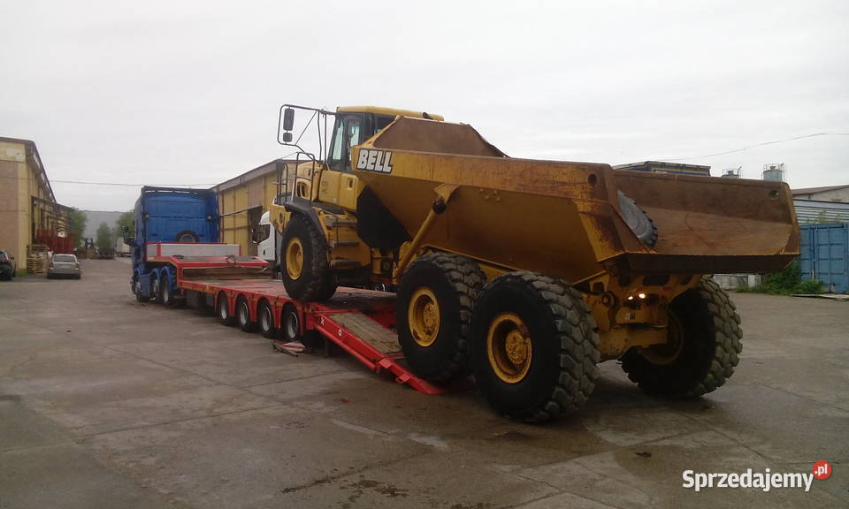 Transport Niskopodwoziowy koparek maszyn Transport towarów, przeprowadzki mazowieckie Warszawa