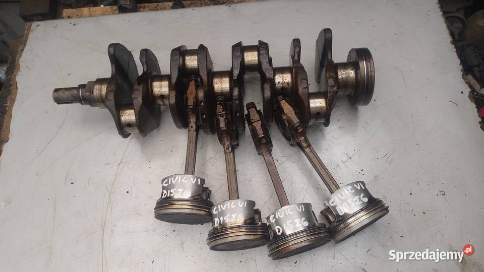 HONDA CIVIC VI 15 D15Z6 wał korbowy tłok Kielce