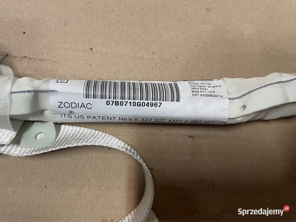 5322322 kurtyna powietrzna lewa bmw 5 e60 Lift Szczecin sprzedam