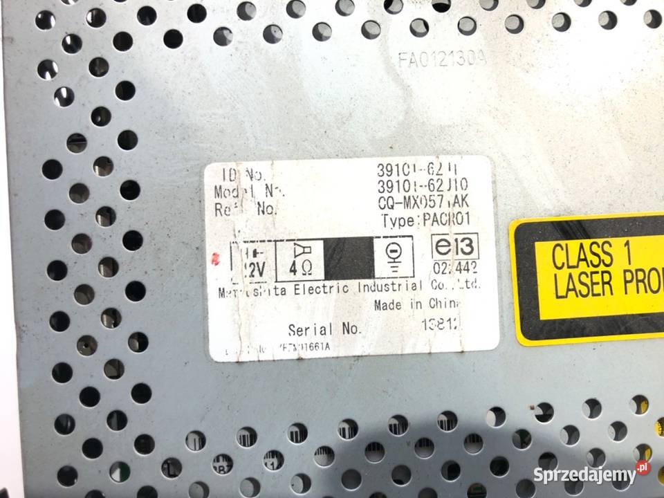 RADIO SUZUKI SWIFT III 3910162J1 ODTWARZACZ podkarpackie