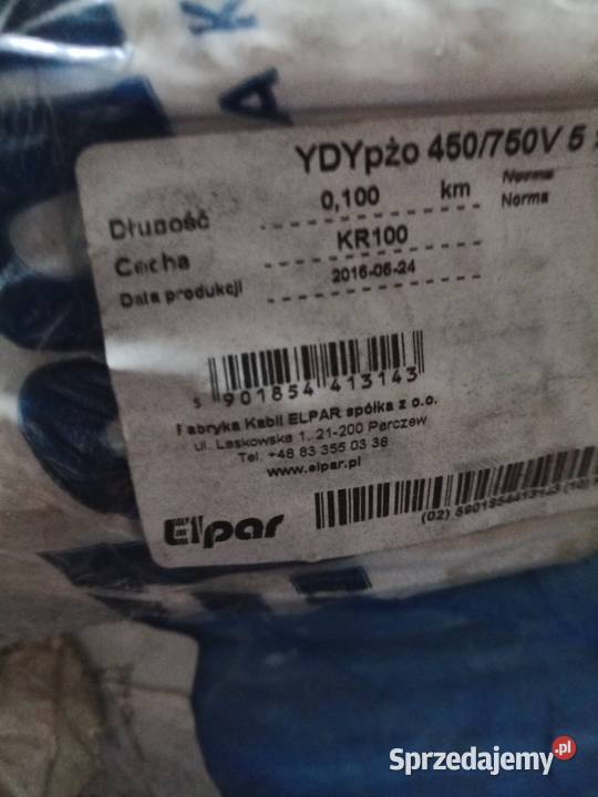 Sprzedam przewody elektryczne Kable i przewody sprzedam