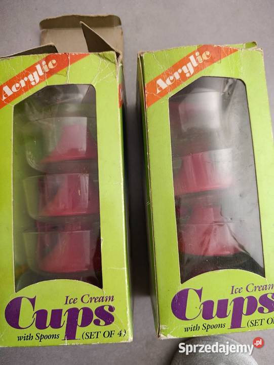 komplet miseczek do lodów deserów Poznań