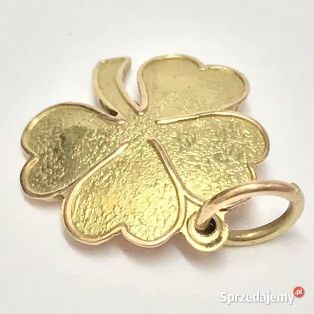 Złoty Wisiorek 585 14K cudowna CZTEROLISTNA mazowieckie Warszawa sprzedam