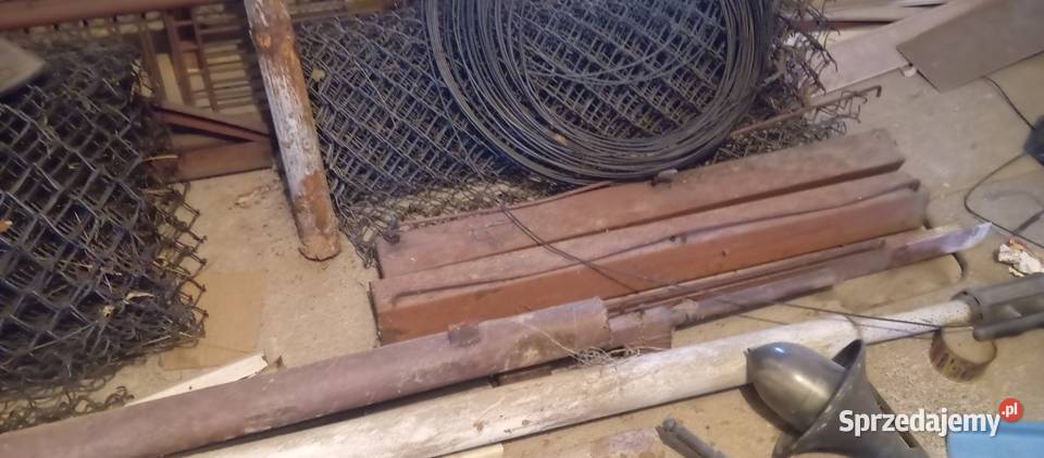 Ogrodzenie brama siatka słupki drut Sonina