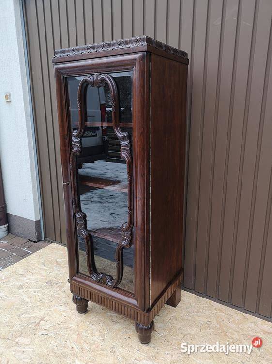 Witryna Biblioteka Słupek Stary Antyk Unikat Meble Swarzędz