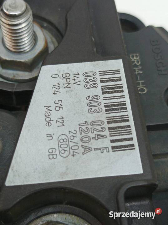 ALTERNATOR 038903024F 19 TDI VW Volkswagen Golf osobowe