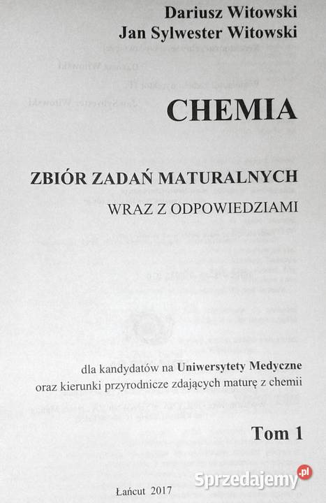 Chemia Zbiór zadań z odpowiedziami 20022017 D lubelskie