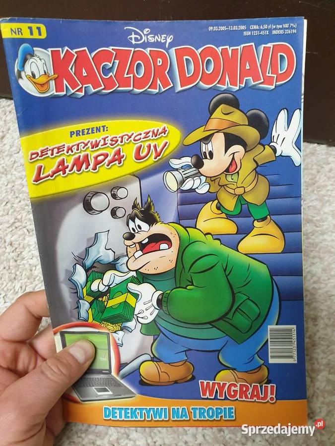 Kaczor Donald zestaw 3 komiksów 2005 Gdynia