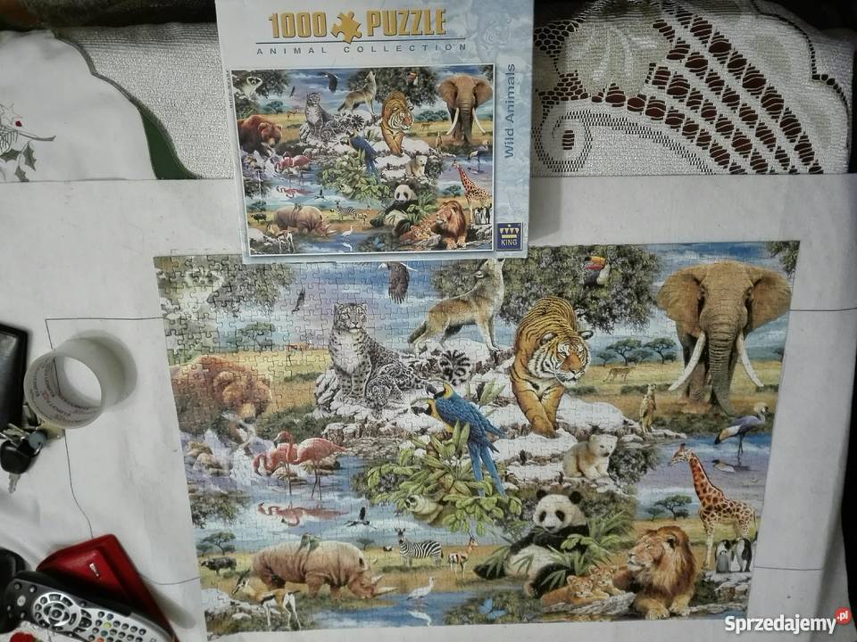 Puzzle King Wild Animal 1000 KOMPLETNE Inowrocław