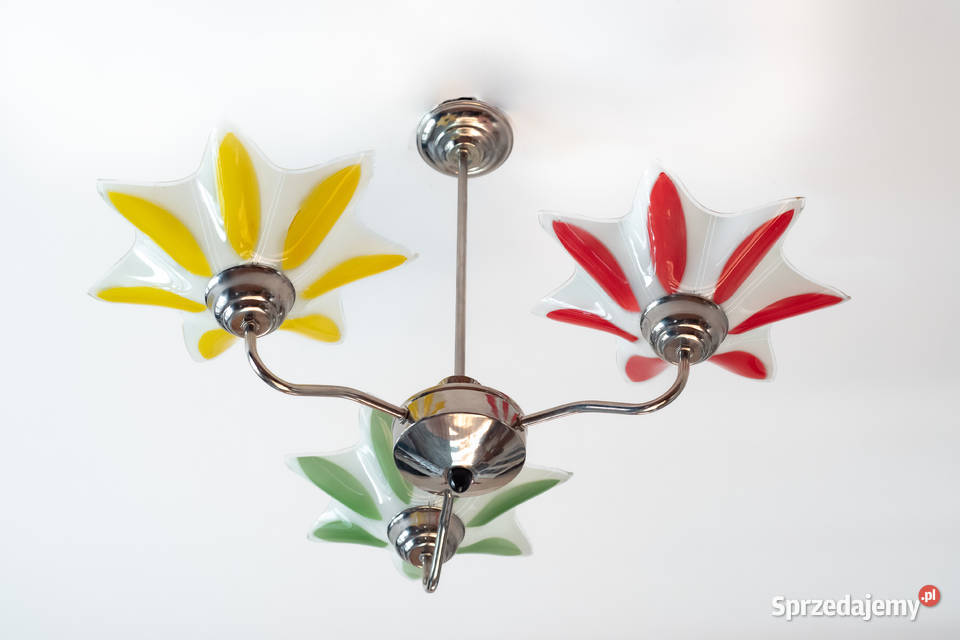 Żyrandol lata 70 Look PopArt MidCentury Vintage
