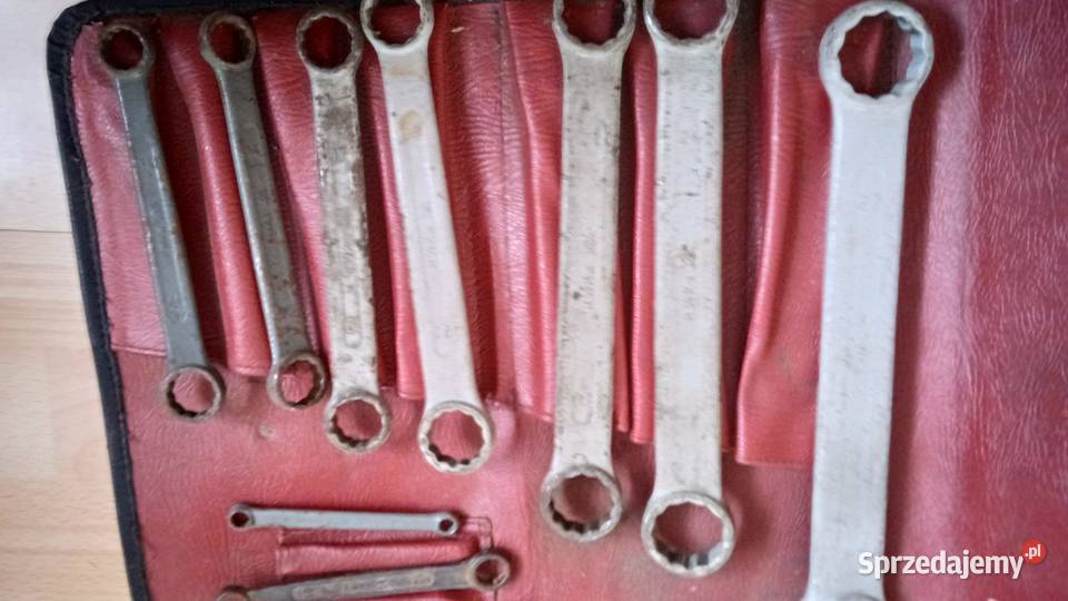 Zestaw 12 kluczy płasko oczkowych PRL RWKa Lublin