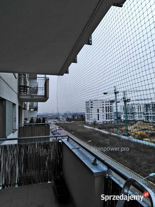 Siatka na balkon przeciw gołębiom montaż bez Dla zwierząt mazowieckie Warszawa