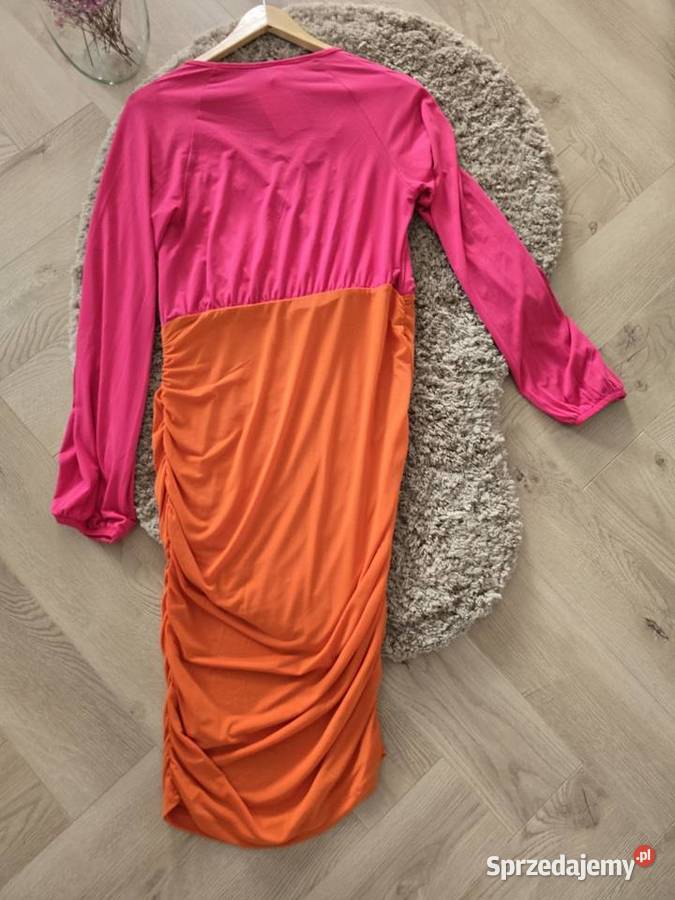 Sukienka drapowana Soczyste Kolory Spódnice i sukienki Wodzisław Śląski