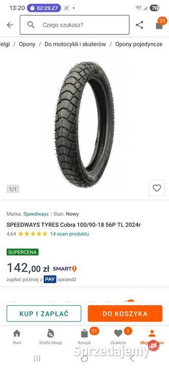 Opona SPEEDWAYS COBRA 1009018 Przemyśl