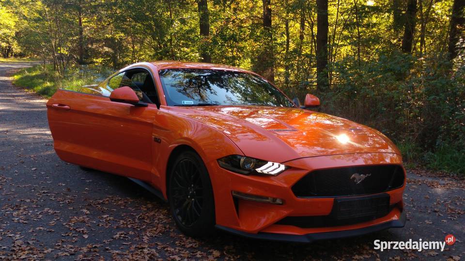 FORD MUSTANG GT V8 450 112020 SALON POLSKA światła przeciwmgielne Zielona Góra