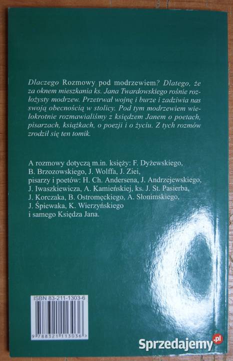 ks Waldemar Wojdecki Rozmowy pod modrzewiem biografie, wspomnienia Parczew sprzedam