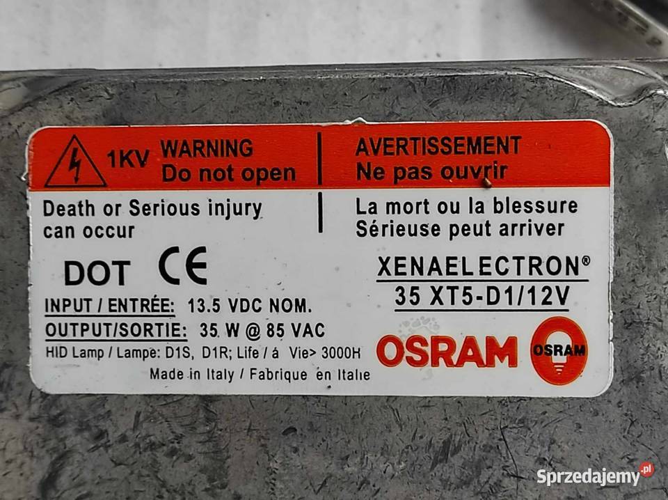 Osram 35 XT5D112V Skoda PRZETWORNICA Dębno