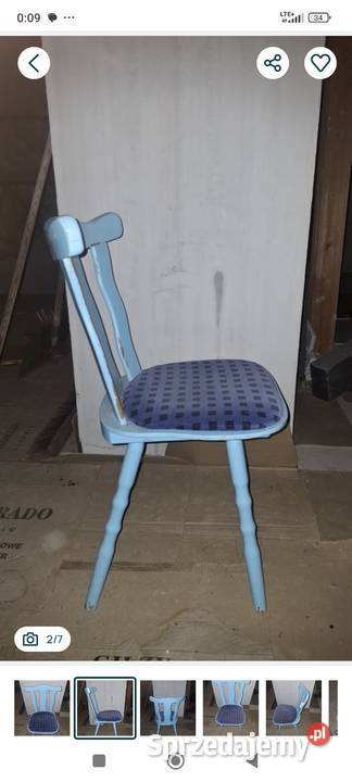 3 krzesła powojenne Kłodzko