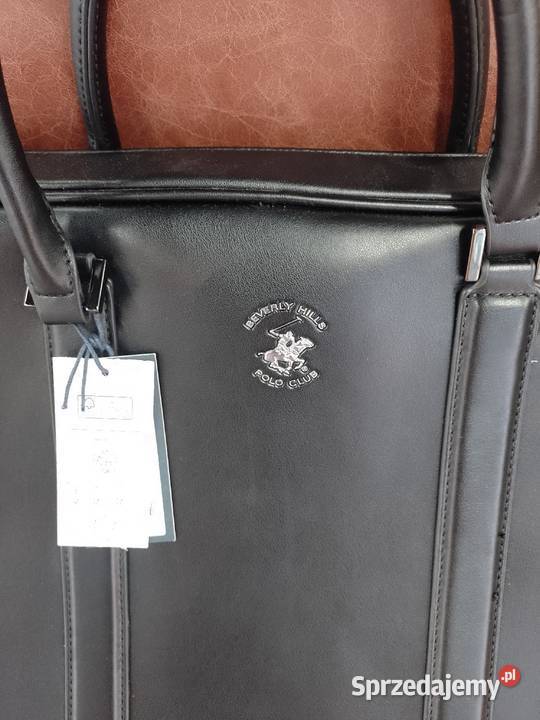 Beverly Hills Polo Club Czarna teczka torba na Do ręki Kraków