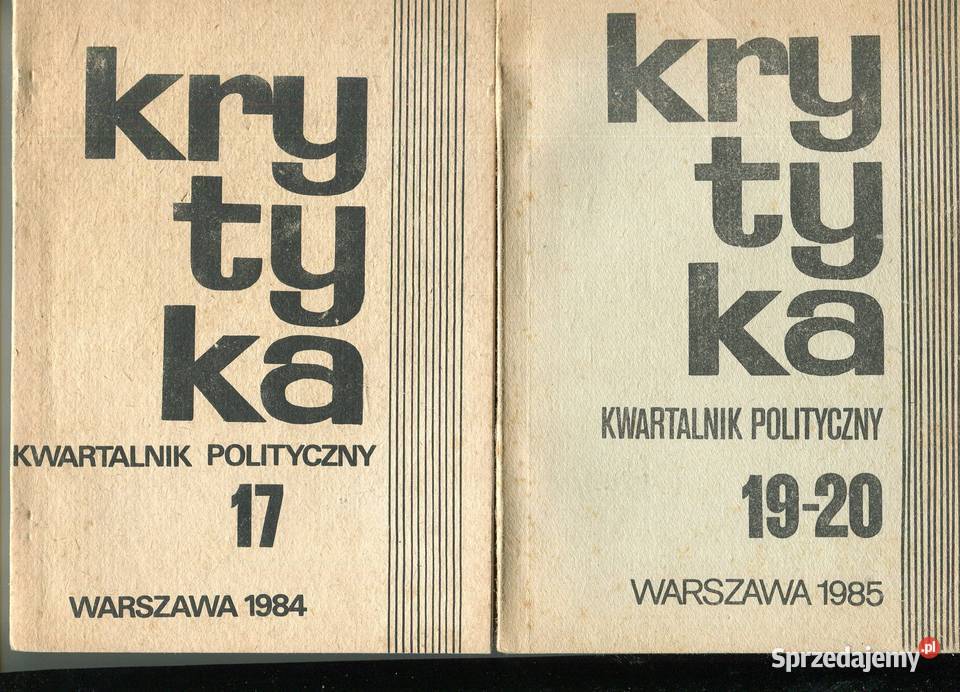 Krytyka Kwartalnik Polityczny 1920 1985 Szczecin sprzedam