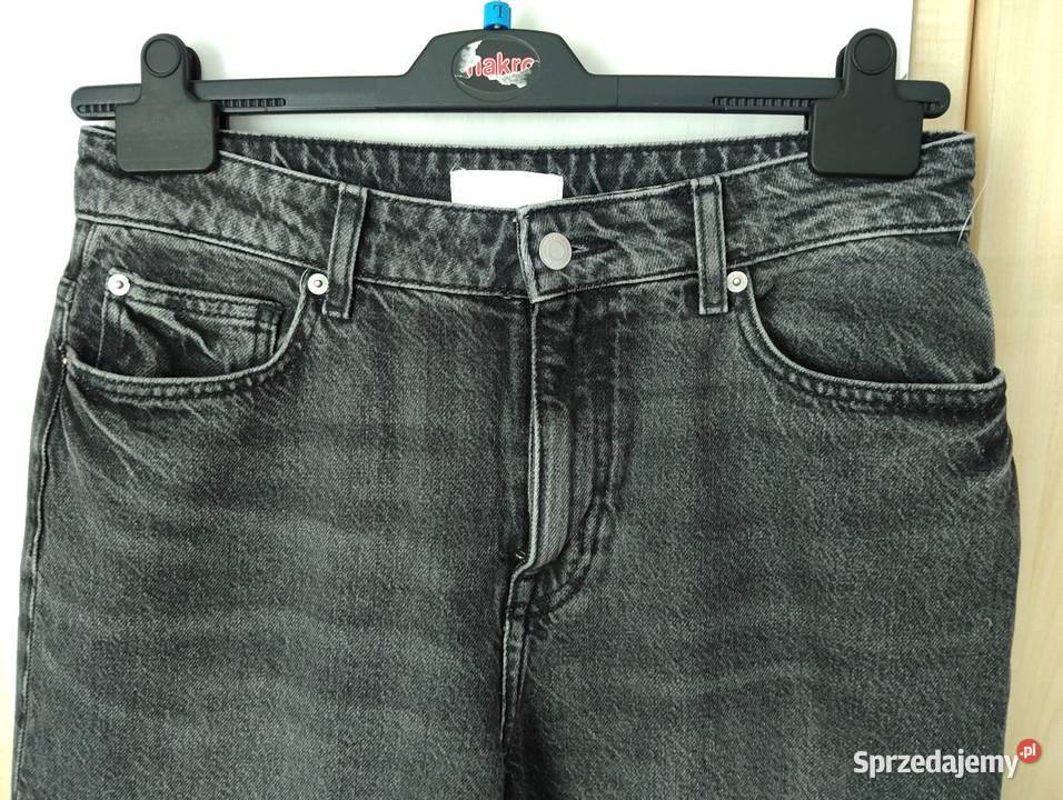 Jeansy szare zwężane hm Spodnie warmińsko-mazurskie sprzedam