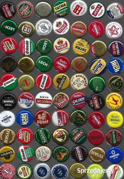 Polskie kapsle używane z piwa 5 KS Birofilistyka Puławy sprzedam