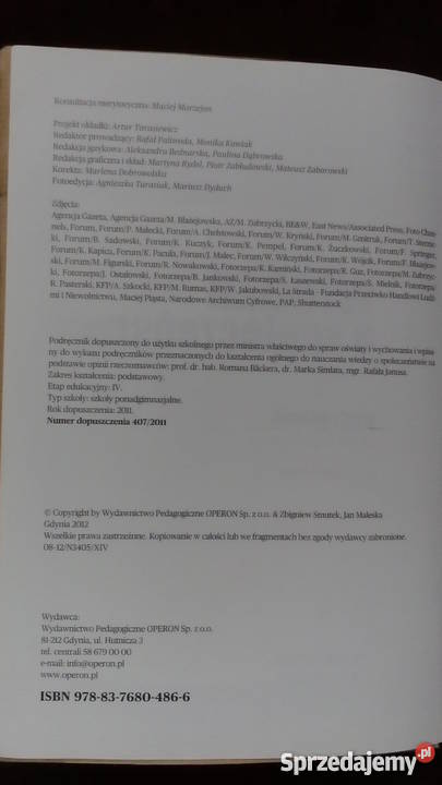 Wiedza o społeczeństwie. Zakres podstawowy. Wrocław - Sprzedajemy.pl