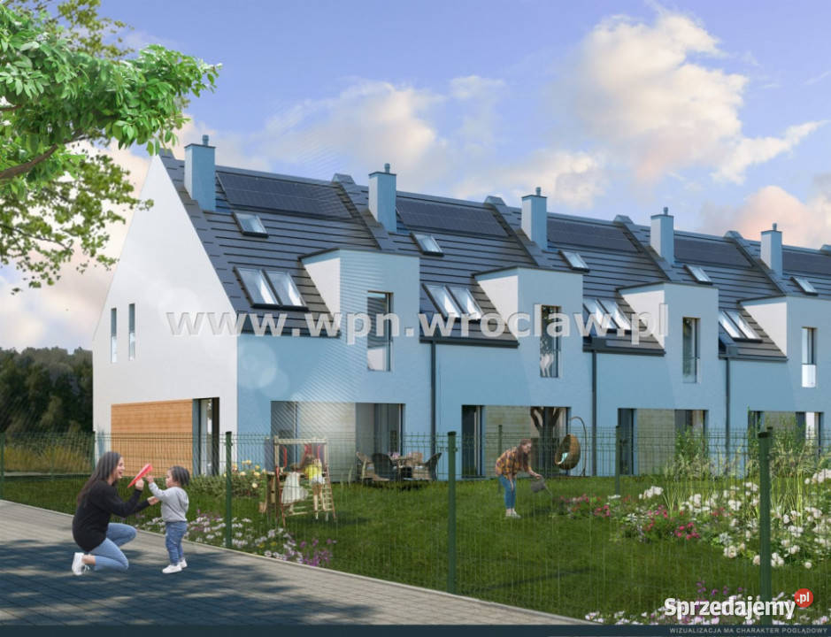 Dom szeregowy 95m2 Wrocław mieszkalny Sprzedaż